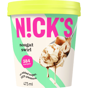 Glass Nougat swirl 473ml Nick´s.