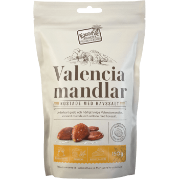 Valenciamandlar Rostade & Saltade 150g ExoticSnacks.