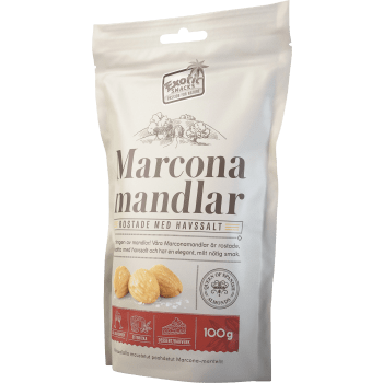 Marconamandlar Rostade med havssalt 100g ExoticSnacks.