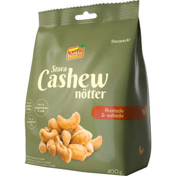 Cashewnötter R/S 400g Exotic Snacks.