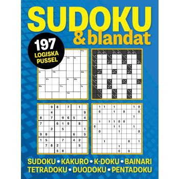 Sudoku & blandat : 165 logiska pussel med sudoku, kakuro, k-duko, bainari,.
