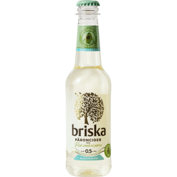 Cider Alkoholfri 0.5% Päron 33cl Briska.