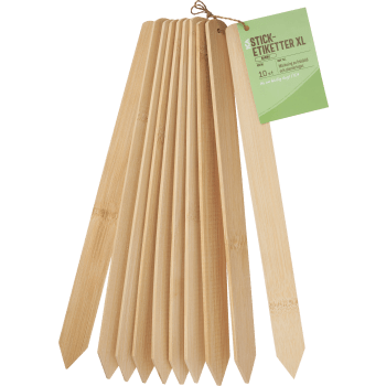 Plant / Sticketikett XL bambu 10p.
