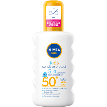 Solkräm barn Kids Sensitive Protect & Play Sun Spray SPF50+ 200ml Nivea Sun.