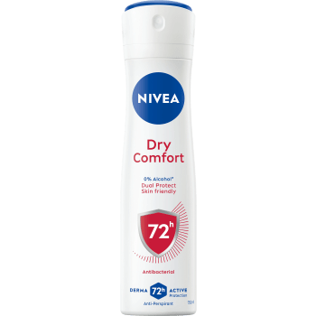 Deodorant Spray Dry Comfort Dual Protect 150ml Nivea.