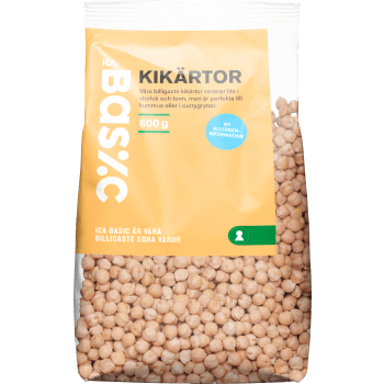 Kikärtor 800g ICA Basic.