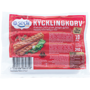 Kycklingkorv mild 340g Sedir Food.