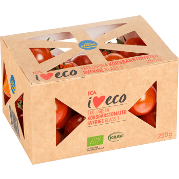 Körsbärstomater Ekologiska 250g KRAV Klass 1 ICA I.