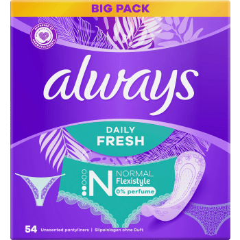 Trosskydd Daily Fresh Normal Flexistyle 54-p Always.
