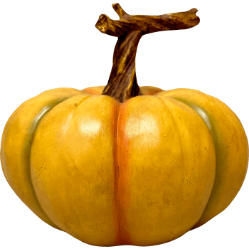 Pumpa 18cm, orange polyresin Festive.