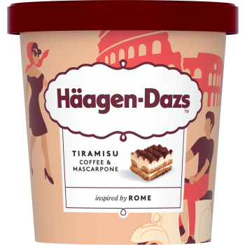 Glass Tiramisu 420ml Häagen Dazs.