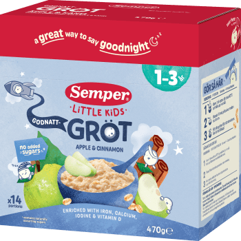 Godnattgröt äpple & kanel 1år 14p 470g Semper.