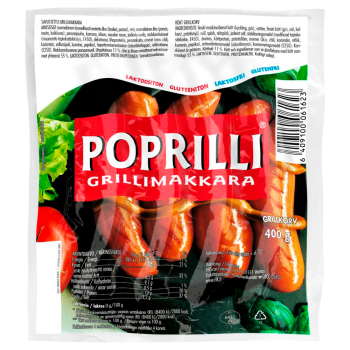 Grillkorv Poprilli 400g HKScan Finland.