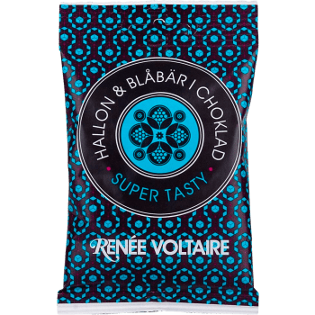 Hallon & Blåbär I Choklad 55g Renée Voltaire.