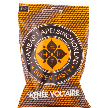 Tranbär I Apelsinchoklad 50g Renée Voltaire.