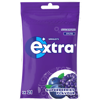 Tuggummi Superberries 29g Extra.