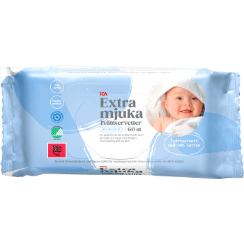 Babyservetter Extra mjuka 60-p ICA.