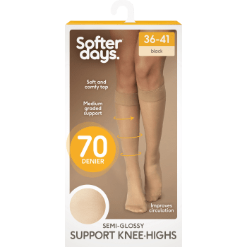 Knästrumpa Support 70den 37-40 1p beige Softer Days.