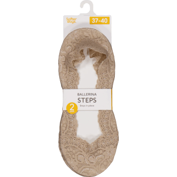 Steps spets 37-40 2p beige Softer Days.