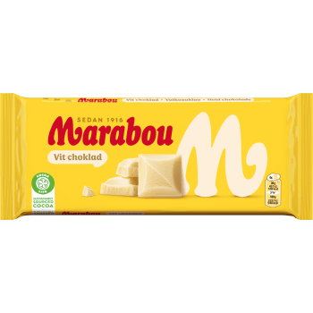 Chokladkaka Vit choklad 180g Marabou.