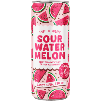 Läsk Sour Water Melon 330ml Spirit of Sweden.