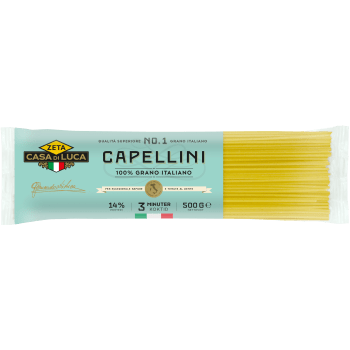 Pasta Capellini 500g Zeta.