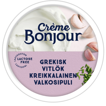 Grekisk vitlök laktosfri 100g Creme Bonjour.