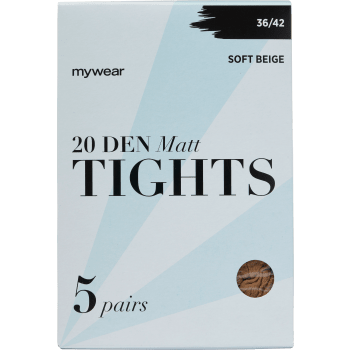 Strumpbyxa 5p 20Den Soft Beige 36/42 mywear.