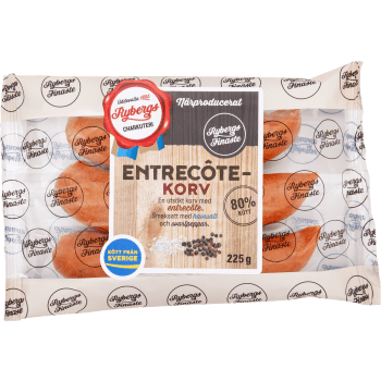 Entrecotekorv 80% Kötthalt 225g Rybergs.