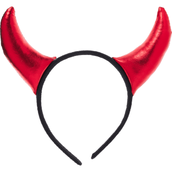 Diadem med röda horn ICA.