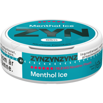 Menthol Ice Slim S6 14.7 Gram Zyn.