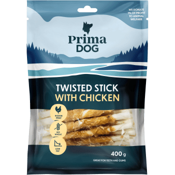 Tuggpinne med kyckling 45-p 400g PrimaDog.