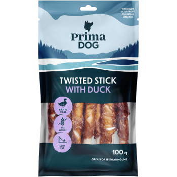 Tuggpinne med anka 11-p 100g PrimaDog.