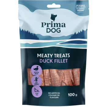 Hundgodis Ankfilé 100g Primadog.