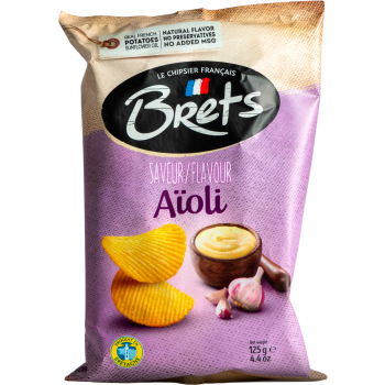 Chips Brets Aioli 125g Hugo Ericson Ost.