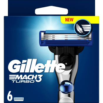 Rakblad Mach3 Turbo 6-p Gillette.