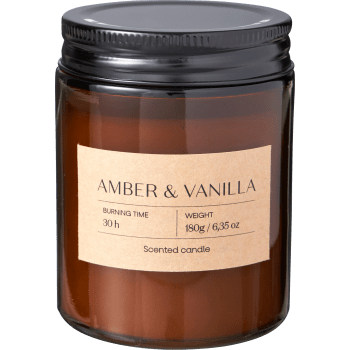 Doftljusburk Lucia amber&vanilla ICA.