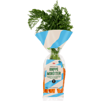 Morötter i knippe ca 500g Klass 1 ICA.