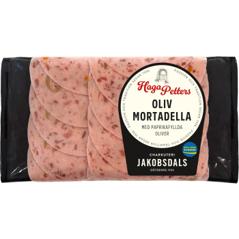 Olivmortadella Haga petters 120g Jakobsdals.