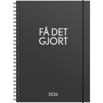Kalender Få det gjort svart 2026.