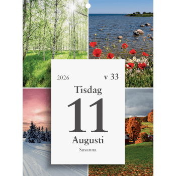 Kalender Väggplån dagblock 2026.