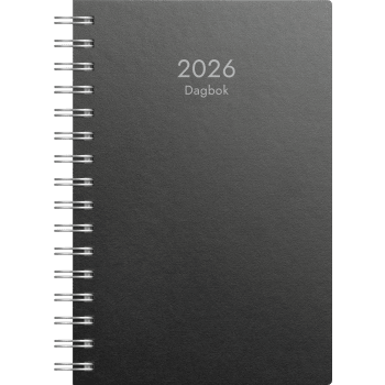 Kalender Dagbok svart ECO line 2026.