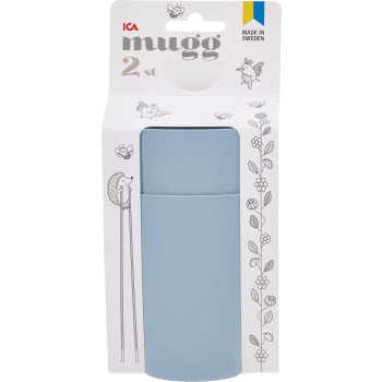 Mugg 25cl 2-p sorterade färger ICA.