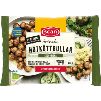 Nötköttbullar Svenska Ekologiska Fryst 400g Scan.