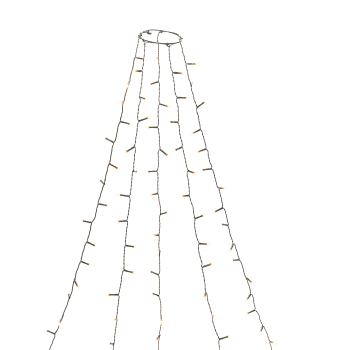 Julgransslinga 150LED 180cm Amber Konstsmide.