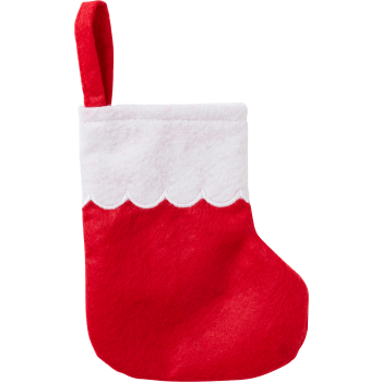 Mini Julstrumpa Röd 13 cm ICA.