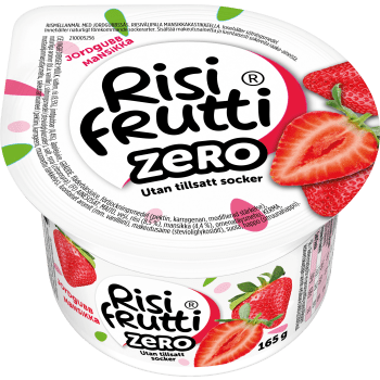 Mellanmål Zero Jordgubb 165g Risifrutti.