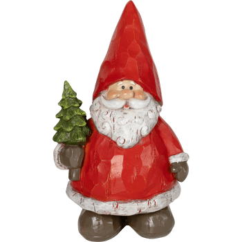 Tomte med gran 16,5 cm Nordic Season.