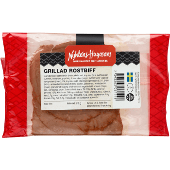 Rostbiff 70g Nyhléns Hugosons.