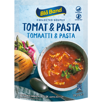 Soppa Tomat & Pasta 79,5g Blå Band.